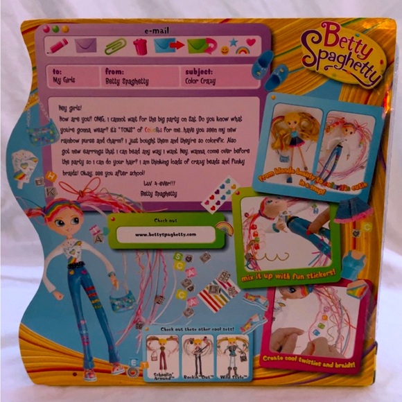 Betty Spaghetty ColorCrazy 2 dolls New In Package 2007 Vintage Toy - Picture 2 of 4